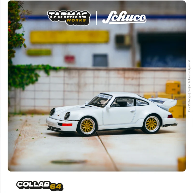 

Tarmac Works 1:64 Model Car 911 RSR 3.8 Alloy Die-Cast Vehicle- White