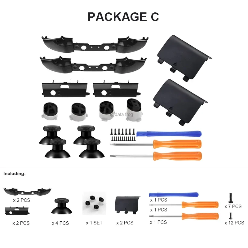 Palanca de repuesto para control Xbox One, palanca analógica para control Xbox Series X/S, piezas de reparación de bumpers, accesorios 6