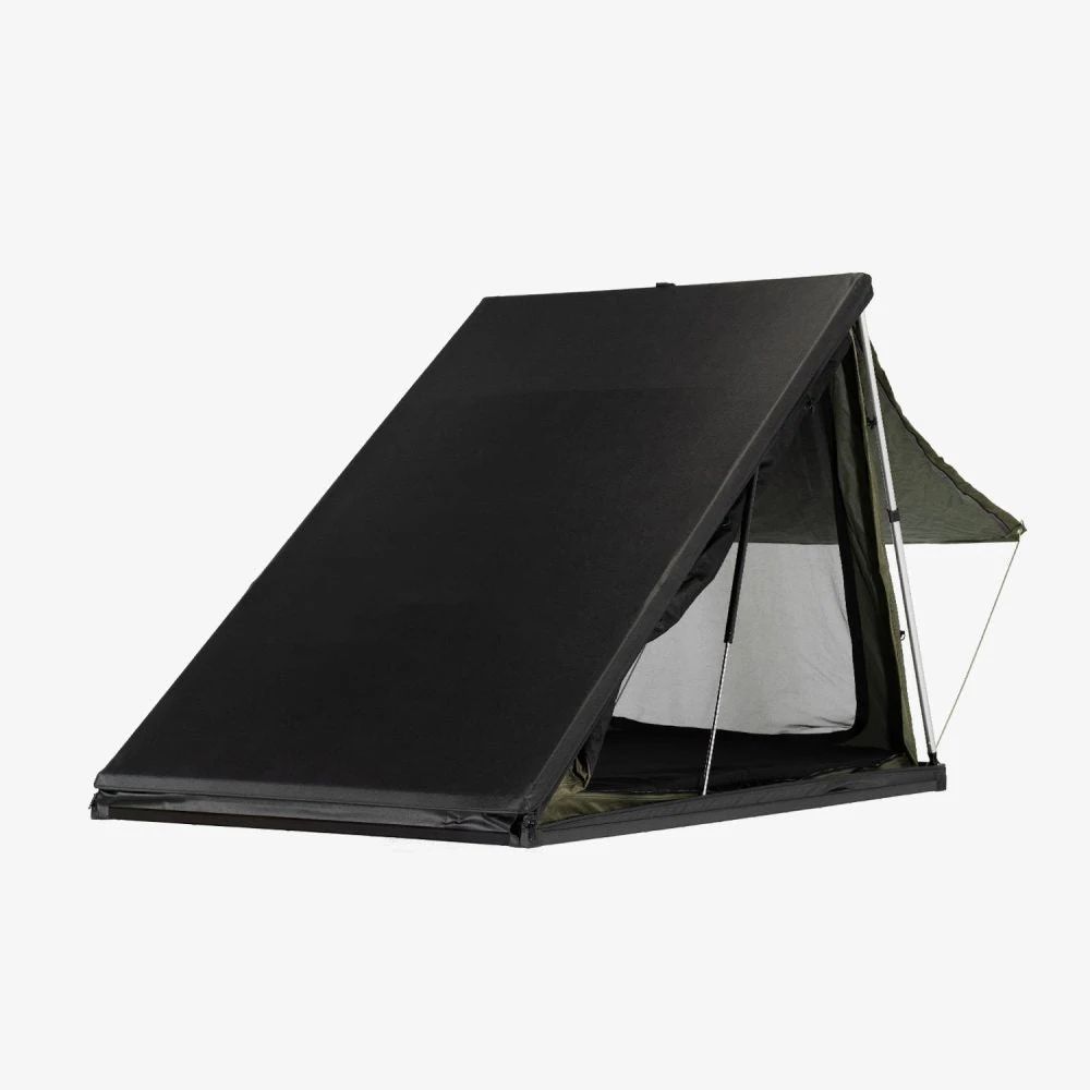 New Arrival Ultralight 2 Person Rooftop Tent All-Weather Waterproof Softshell Car Roof Tent for Pickup Truck SUV with Ladder 4