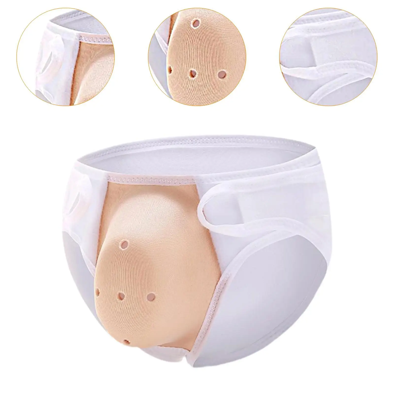 Cuecas Confortáveis com Furo de Ventilação, Roupa Interior Masculina, Capa Protetora, Roupa Interior Especial