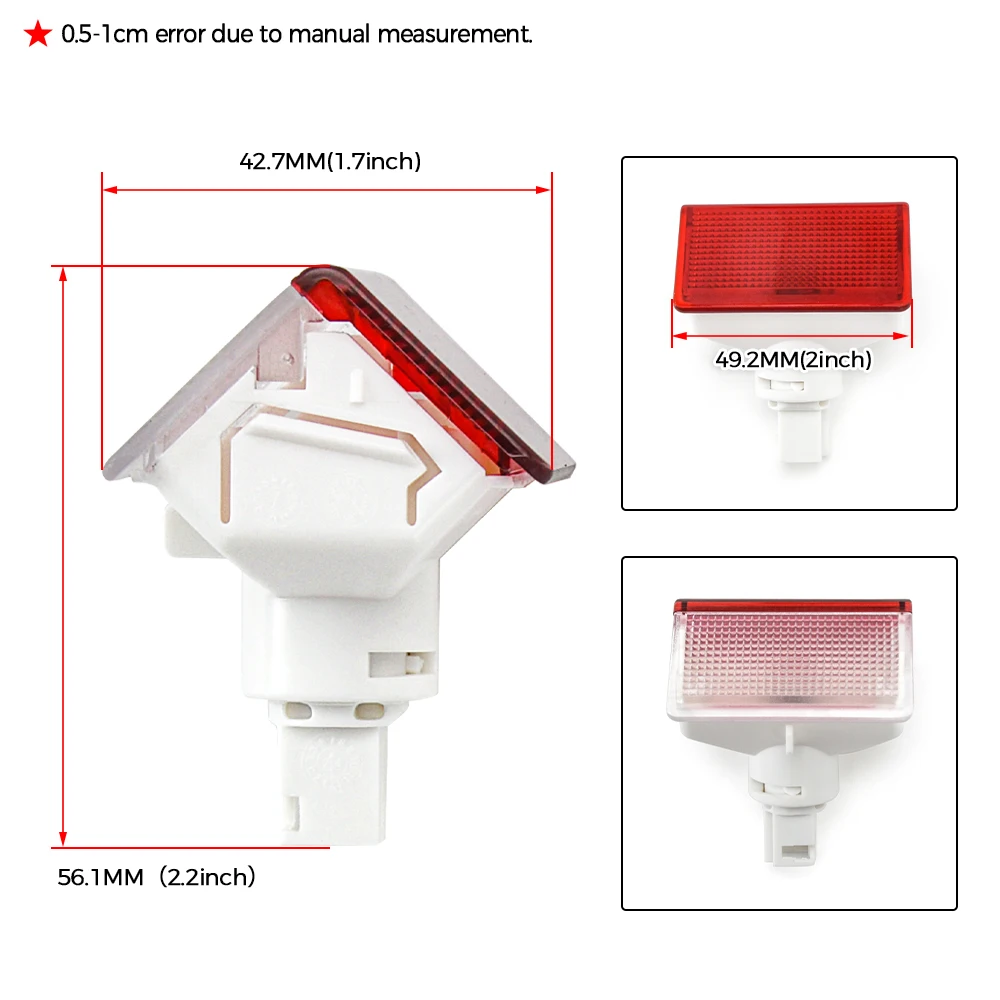 الباب الخلفي الداخلي ترخيص ضوء الكسوة لمرسيدس بنز A B C E GLA GL ML الفئة W156 W176 W221 W212 C117 X117 A 2218202101 #6