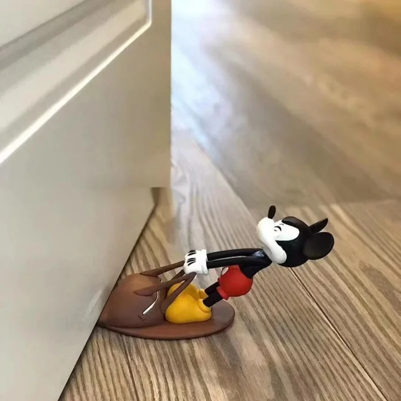 Disney Mickey Mouse Donald Duck Doorstop Collision Avoidance Door Cartoon Home Decor Fun Doll Desktop Decoration Gift For People image 3
