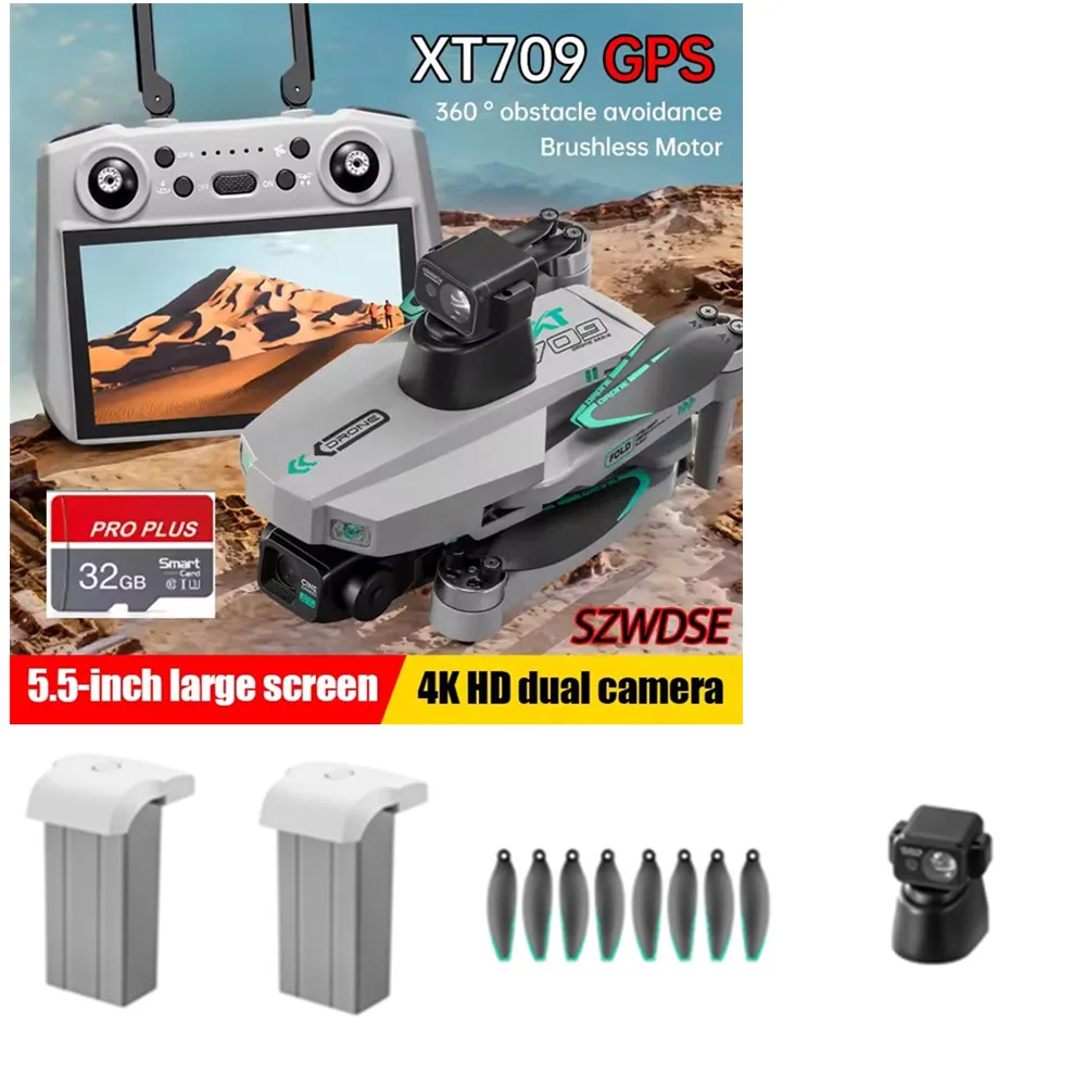 

Original XT709 Drone Battery Accessories 7.4v 2000mAh / Propeller Blade / Use For XT709 Drone Parts