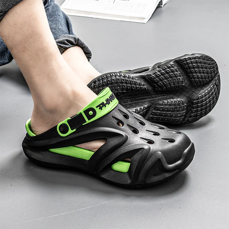 

Men's thick-soled height-increasing fashionable slippers, silent soft-soled sandals, casual and comfortable beach shoes