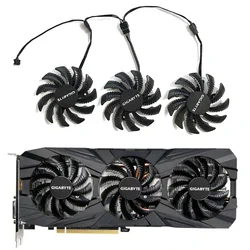 Ventilador de tarjeta de vídeo, 78Mm, T128010SU PLD08010S12HH 4pin 12V 0.35A para Gigabyte Aorus GTX 1060 1070 1080 G1 GTX 1070Ti 1080Ti 960 980Ti