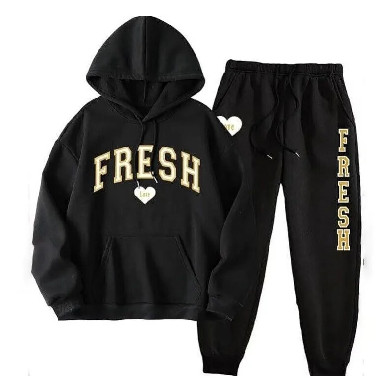 

Мужская мода Горячая осень и зима Новый спортивный костюм с капюшоном Мужской и такой же свитер Комплект из двух предметов Готический панк-рок уличный свитер