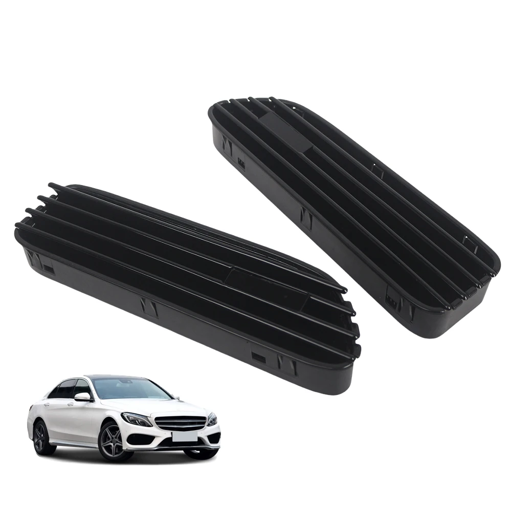 Black 1 Pair Side Fender Air Flow Vents Grille Grill Replacement for BMW E46 M3 01-06