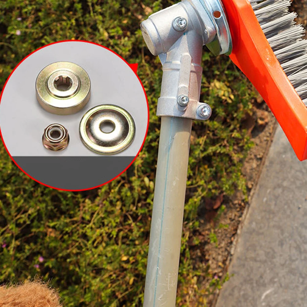 

Щетка для чистки газонокосилок с крепежными элементами, проволочная щетка, аксессуары для газонокосилок, садовые инструменты