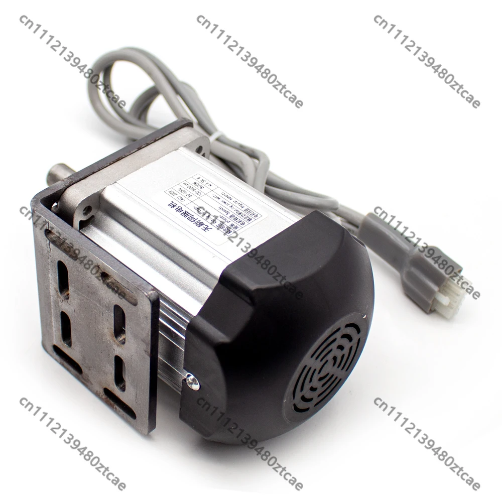 220V 80MM High Power Brushless DC Servo Motor Kit Adjustable Speed Controller for Woodworking Lathe Bead Making Machine