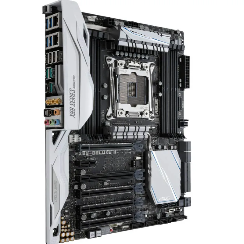 ASUS X99-DELUXE II LGA2011-v3 5-Way Optimization SafeSlot X99 ATX Motherboard for Intel Core i7 X-Series With DDR4 3x3