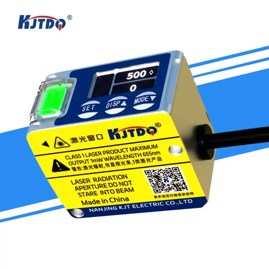 

2026 1ms Response Time ±1mm Repeatability 9-36V Wide Voltage Class 1 IP65 Dustproof/Waterproof Ultra-Fast TOF Laser Sensor