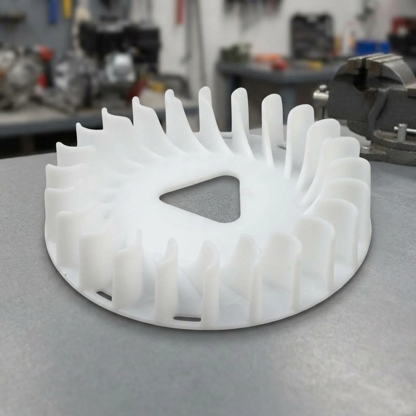 For gx390 188F Compatible Plastic Fan 216mm Outdoor Garden Machinery Engine Cooling Replacement Part Optimized Air Circulation