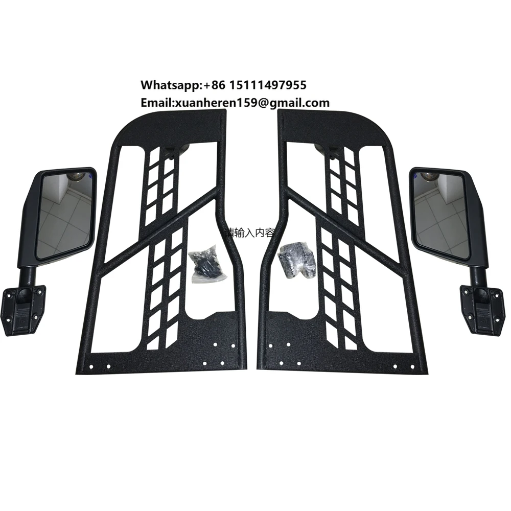 

J197 Summer Tubular Half Doors Unlimited 2-Door Tube Doors with Side View Mirrors for Jeep for Wrangler JK