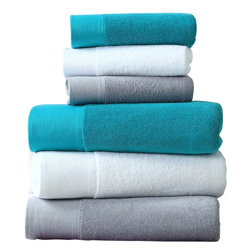 Towel bathroom pure cotton satin sauna room gym towels machine washable rectangular large beach towels absorbent