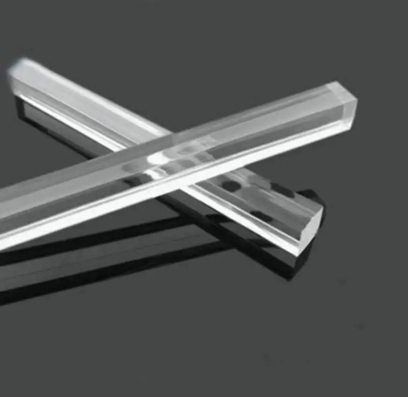 2-10 PCS acrylic Square transparent organics glass rod multi size length 10-50 cm DIY craft architectural model material