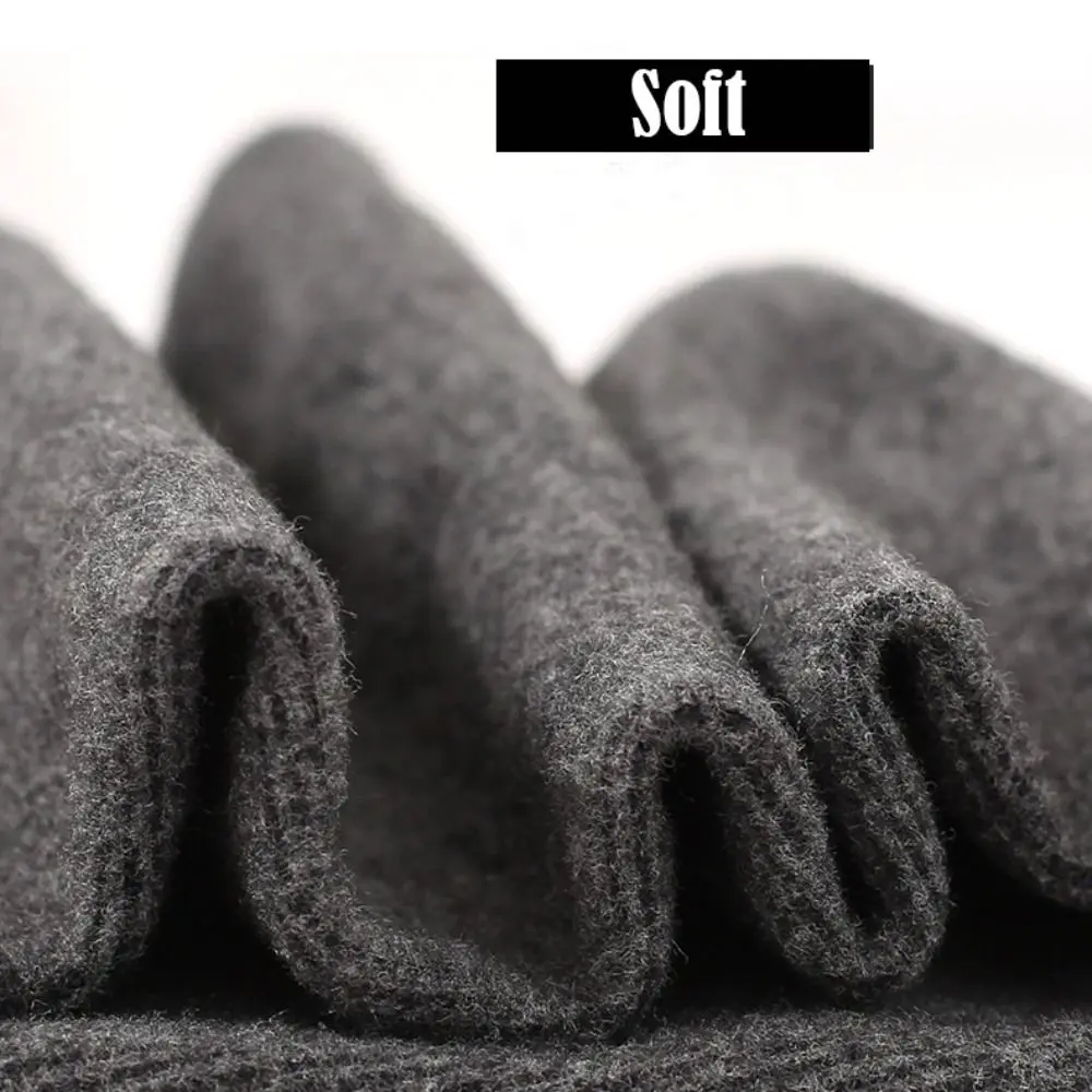 Winter Arm Sleeves Thickened Plush Cold-proof Warm Driving Elbow Guard Women Men Thumb Hole Fingerless Riding Arm Warmers
