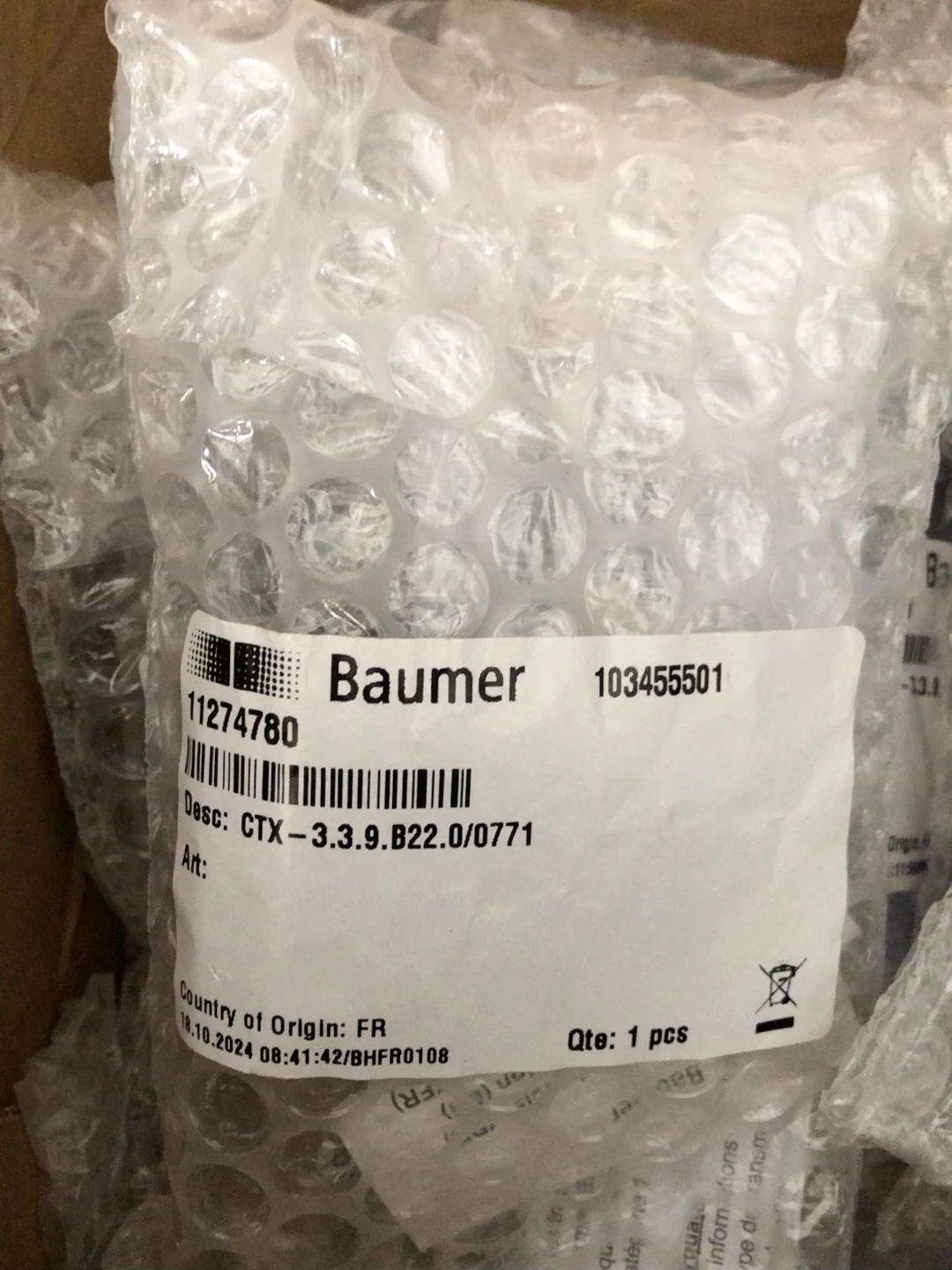 Baumer CTX-3.3.9. B22.0/0771 Sensor 11274