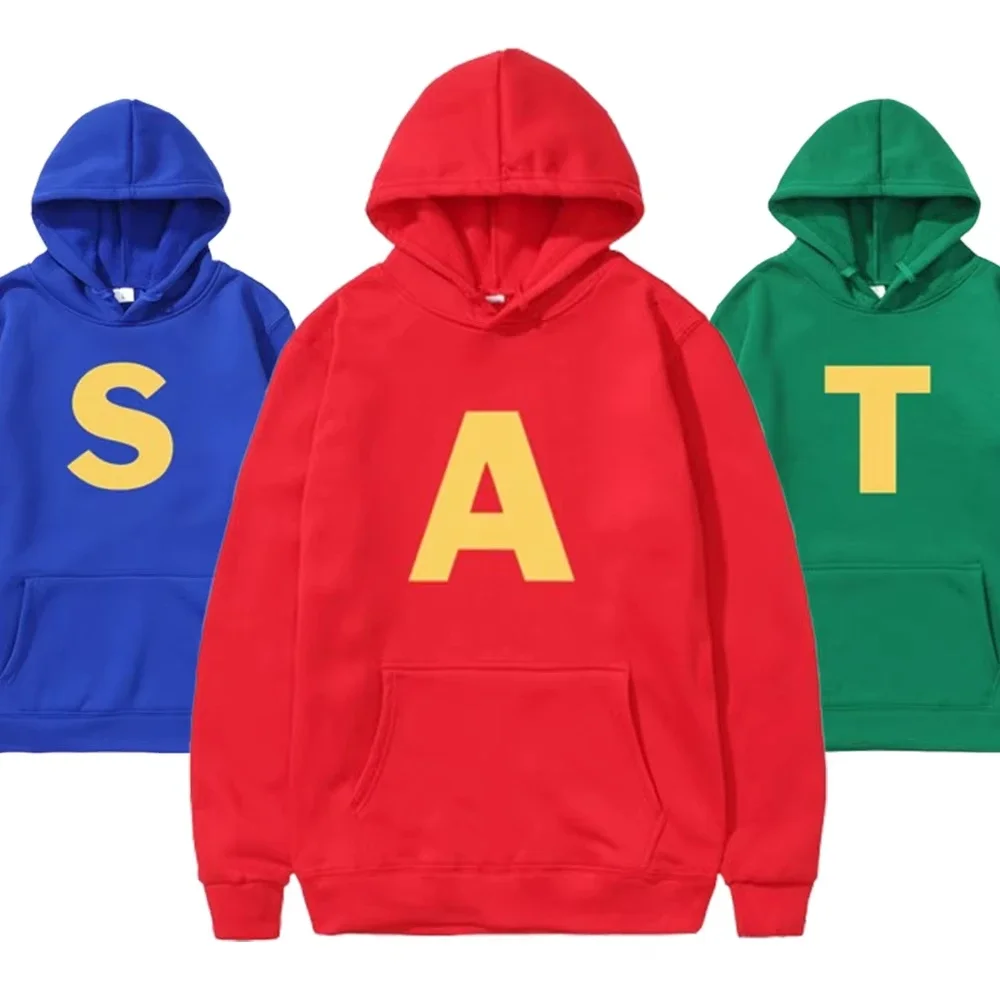 2026 Heißer Alvins and The Chipmunk Fashion Unisex Freizeit-Sportbekleidung Hoodie Alvins Chipmunk Halloween-Kostüm Damen Herren Pullover Oberteile – Detail 17