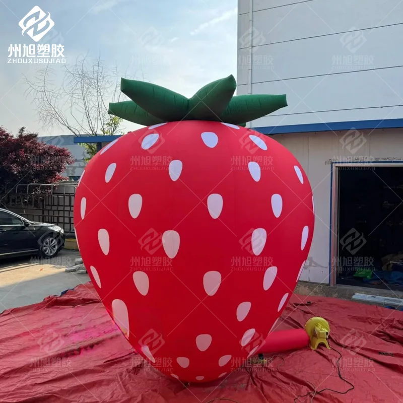 

Customized advertising inflatable fruit strawberry model outdoor shopping mall courtyard decoration props