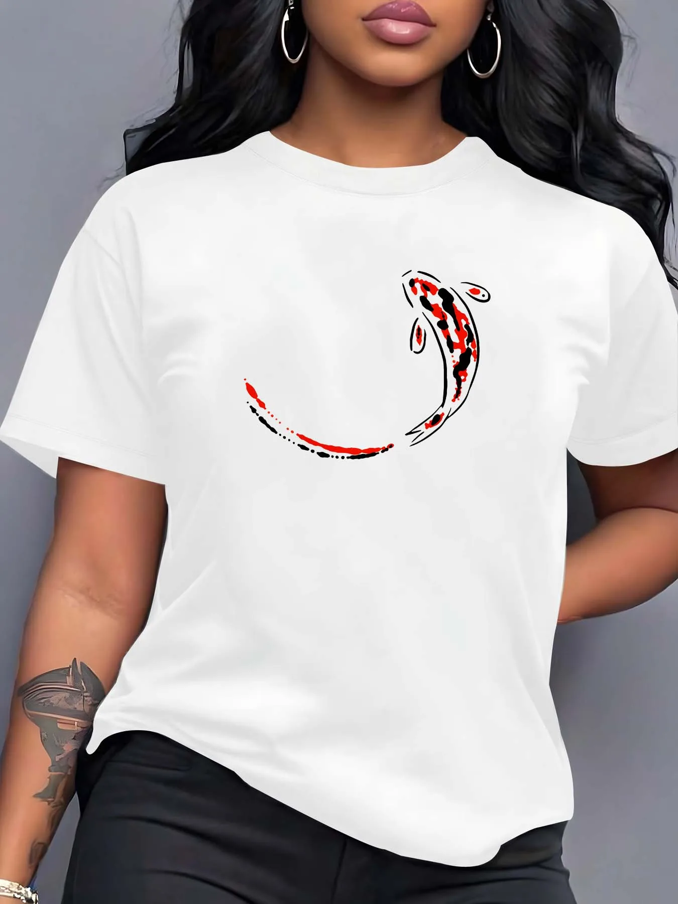 

Элегантная модная и восточная подвеска больших размеров на тему кои