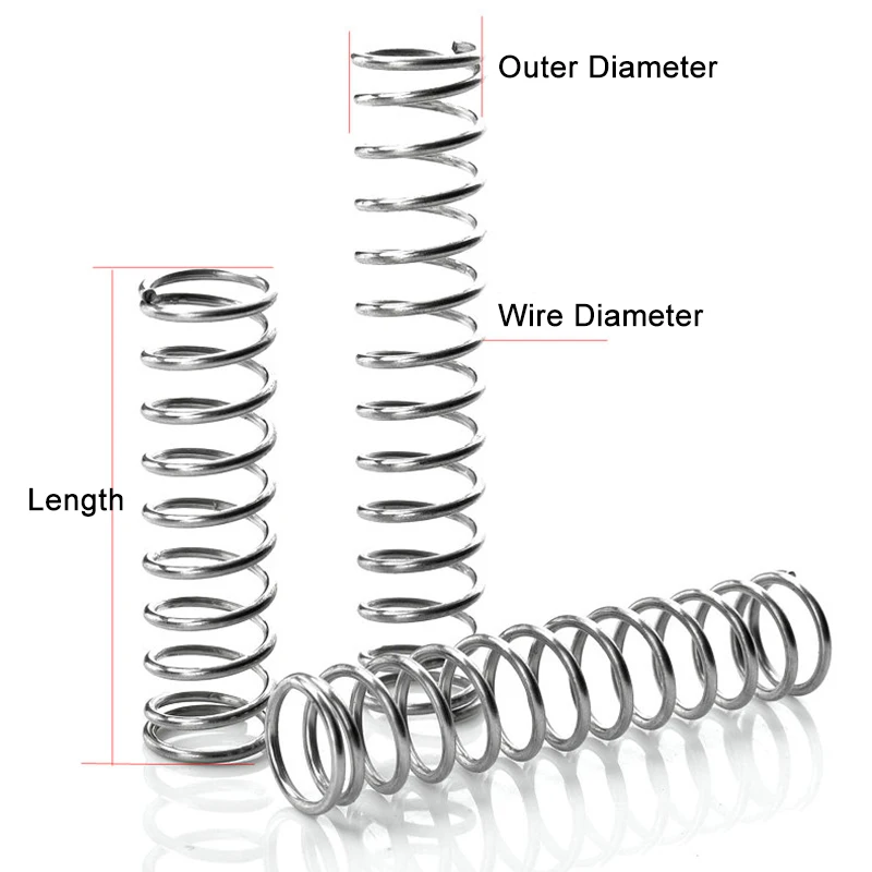 Średnica drutu 0,7 mm Sprężyna dociskowa ze stali nierdzewnej 304 Sprężyna dociskowa typu Y Długość 5 ~ 305 mm