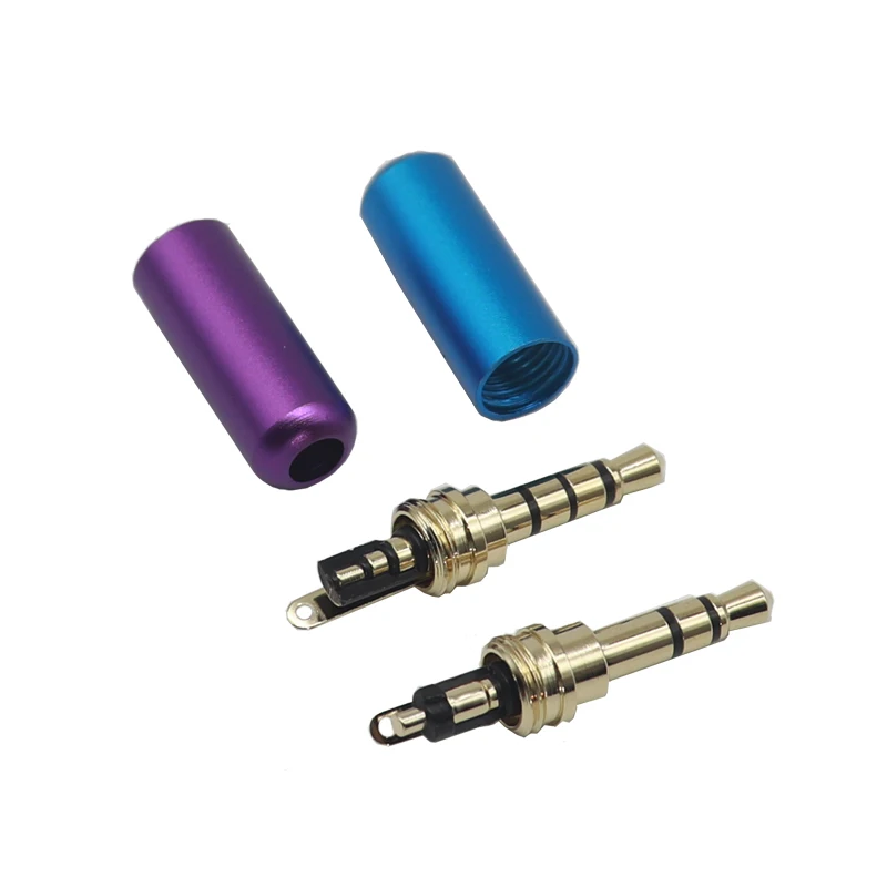 【5-2PCS】3.5mm 3 4 Pole Male Plug Stereo Audio Headphone Soldering Type Connector 3.5mm TRRS Audio Plugs Repair DIY Adapter view 5