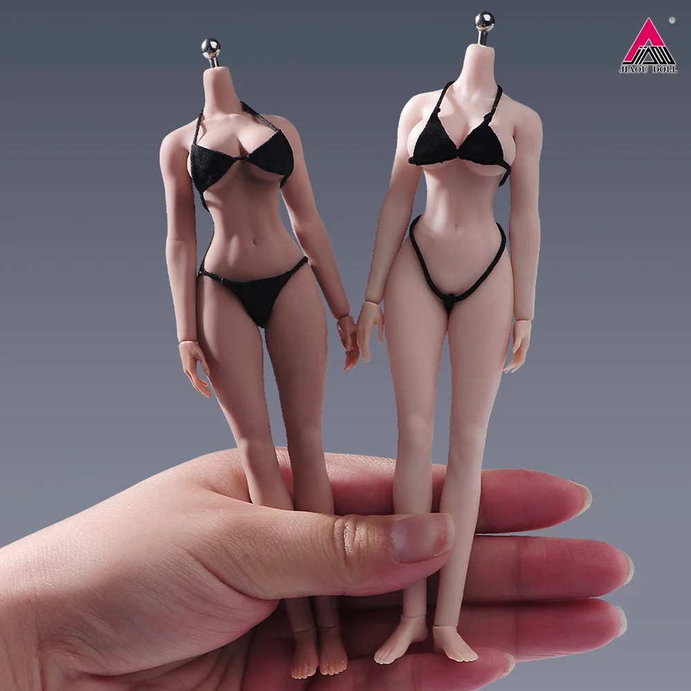 N306 1/12 Fitness Grote Borst Vrouwelijk Lichaam Afneembare Voeten Hoogte 14.5 cm Soldaat Action Figure Body Poppen Bleke/Zonnebrand huid Speelgoed