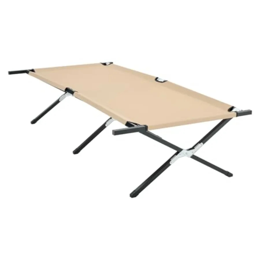 

Camping Cot - Sleeping Folding Cots for Adults, Foldable Army Bed for Camping, Backyard, Traveling Guest Bed 73x35.8x17.7, 300