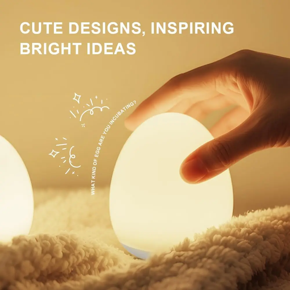 LED Soft Silicone Clap Light Bedroom Nursing Light Children's Room Night Light Timed Charging Option Kids' Gift Festive