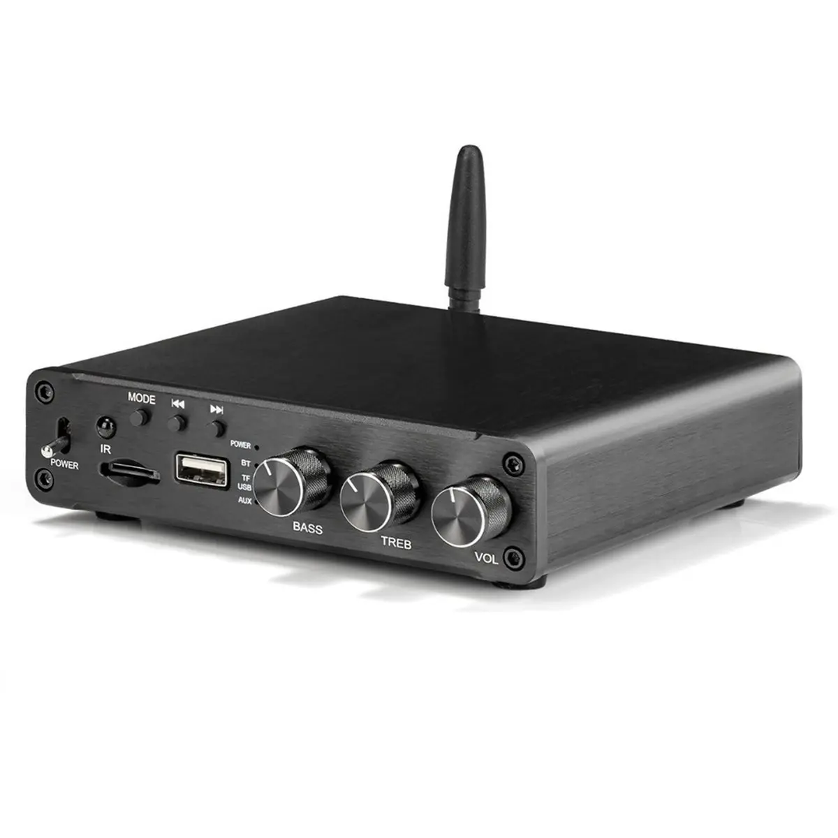 A85P D100U Bluetooth 5.4 Amplifier TPA3116 Dual Channel HiFi Power Amplifier 100Wx2 Audio Receiver with Power Adapter EU PLUG