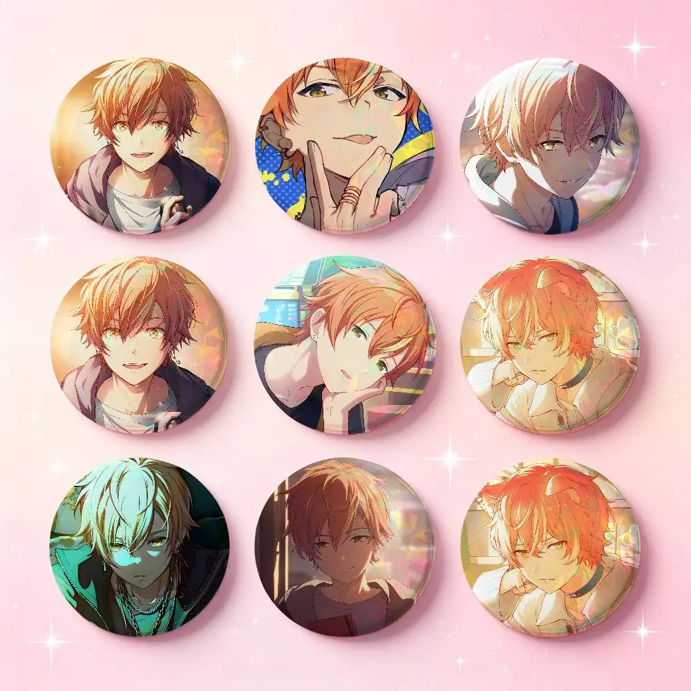 Shinonome Akito Anime Figure Badges Button Round Creative Pin Brooch Badge Bag Decor Accessories Fans Collect Friends Gifts