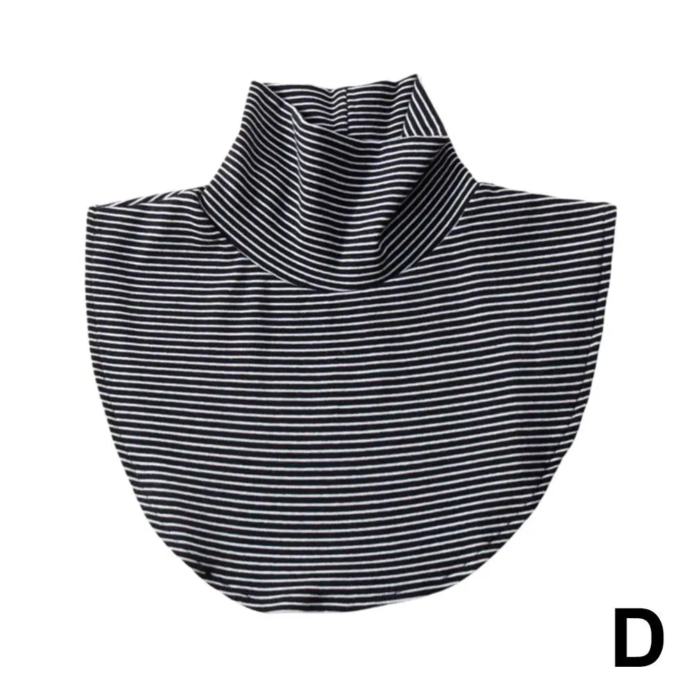Versátil inverno modal gola alta colar falso sólido destacável moda cor quente colarinho camisa gola alta elástica prático novo
