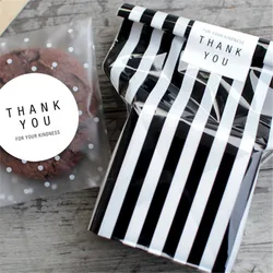 100pcs/lot Translucent Dots Plastic Cookie Packaging Bags Cupcake Wrapper Self  Adhesive Birthday Party Wedding Decorations
