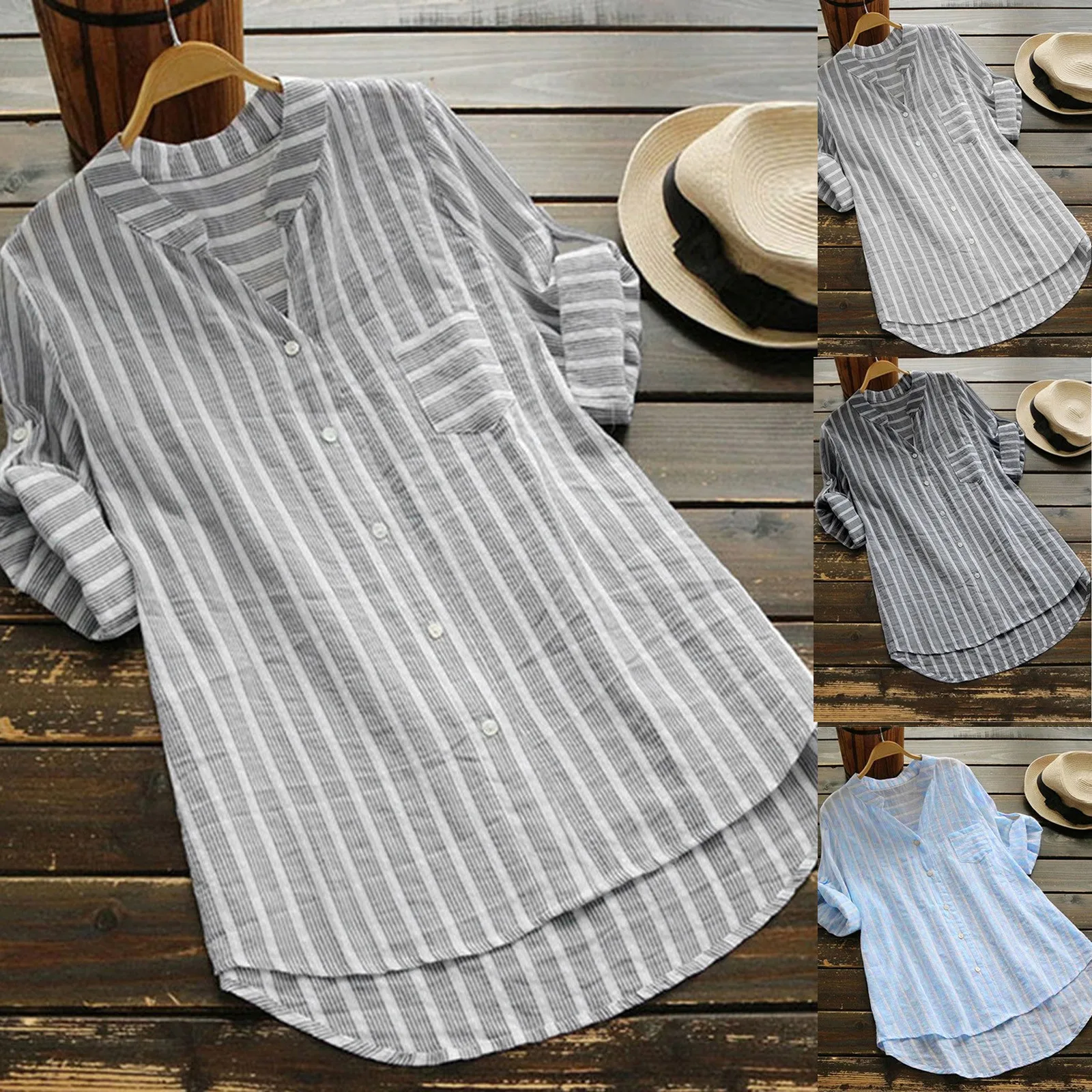 

Shirt Top For WomenButton StreetCausal Cotton Long Sleeve Shirts for Women Womens Polyester T Shirts Women Hiking Tops