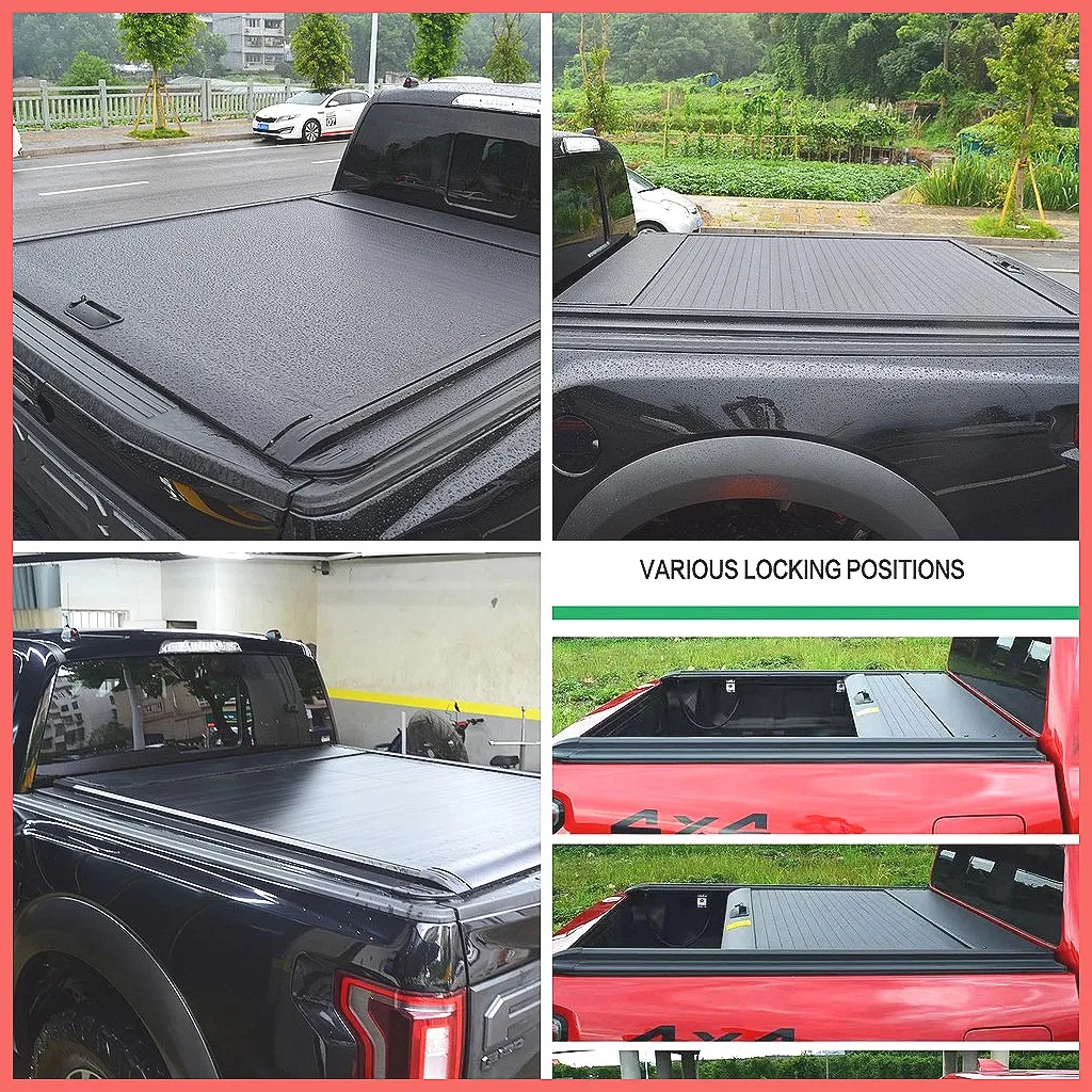 

Roll-Up Truck Bed Tonneau Cover for Toyota Hilux, Waterproof & Lockable Pickup Roller Lid (72 characters)