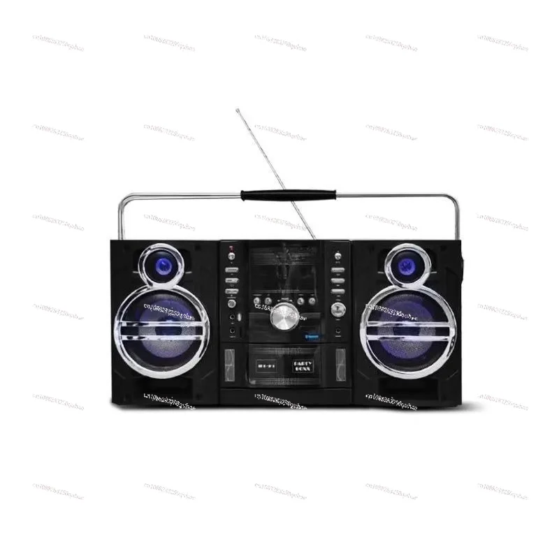 

Retro Dual Card Tape Recorder All-in-One SD Card U Disk CD Bluetooth Multi-Function Radio Karaoke Audion