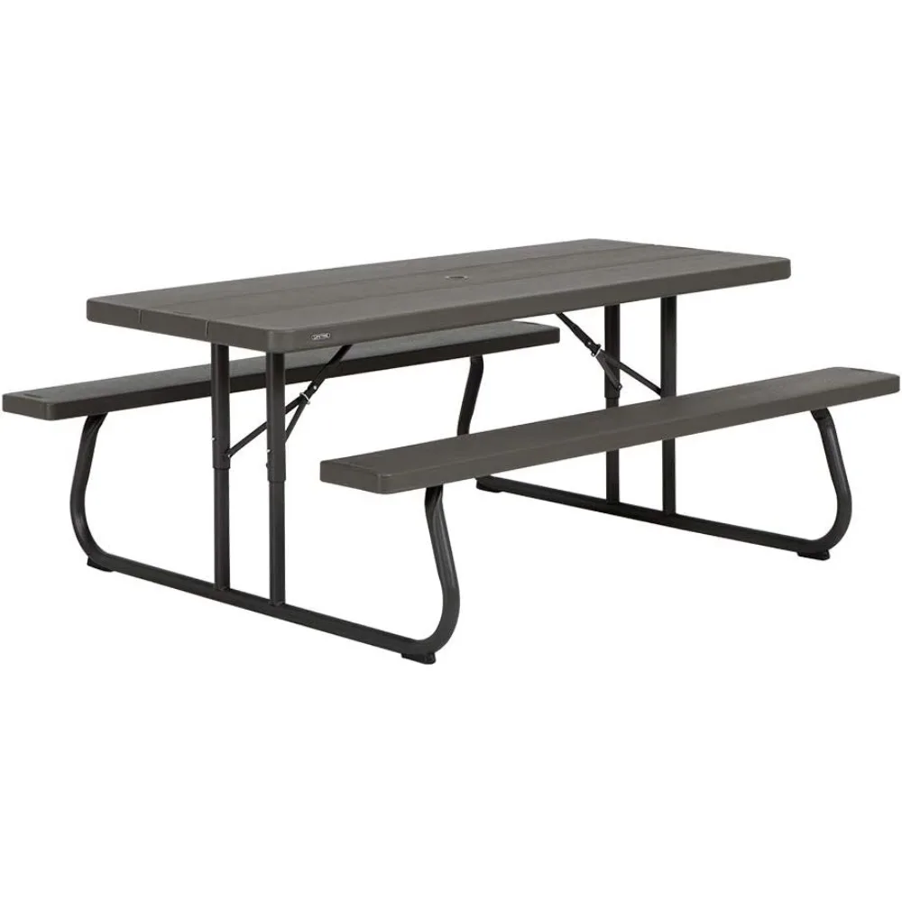 

LIFETIME 60112 6 ft (1.83 m) Picnic Table (Brown)