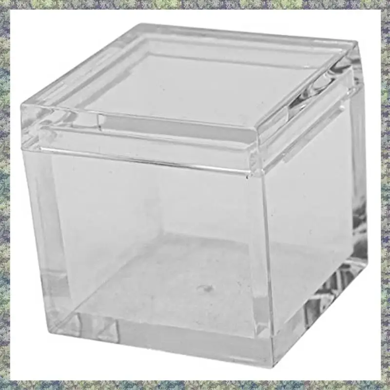 WON 10Pcs 아크릴 박스 트레이 0.39 인치 10Mm 요소 큐브 클리어 케이스 요소 컬렉션 용 주기율표 브래킷 내구성