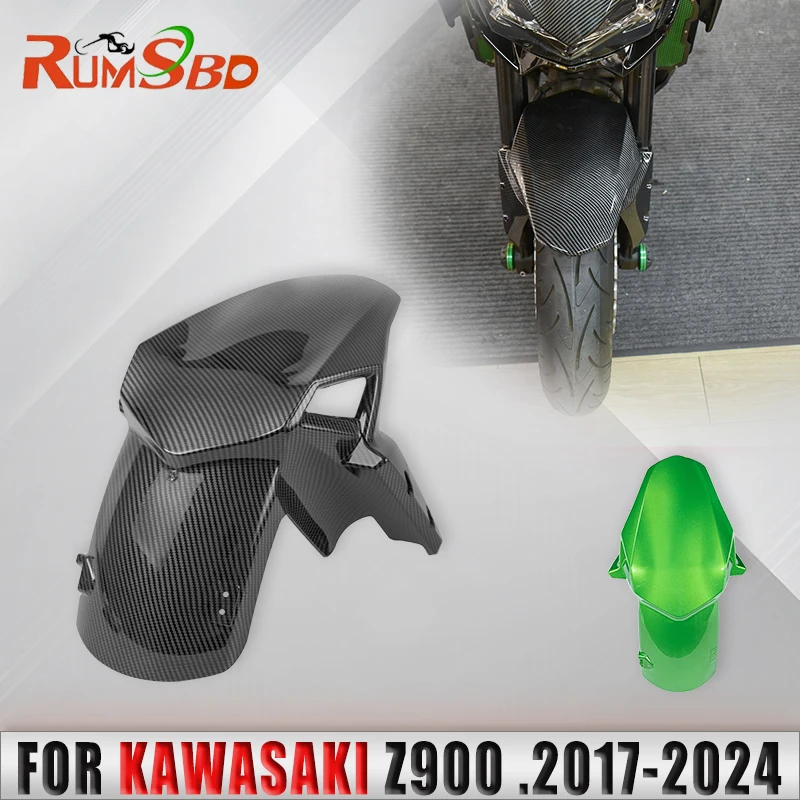 Motorcycle Front Tire Splash Guard Cover Hugger Fender Mudguard Fairing Cowling For Kawasaki Z900 2017-2021 2022 2023 2024