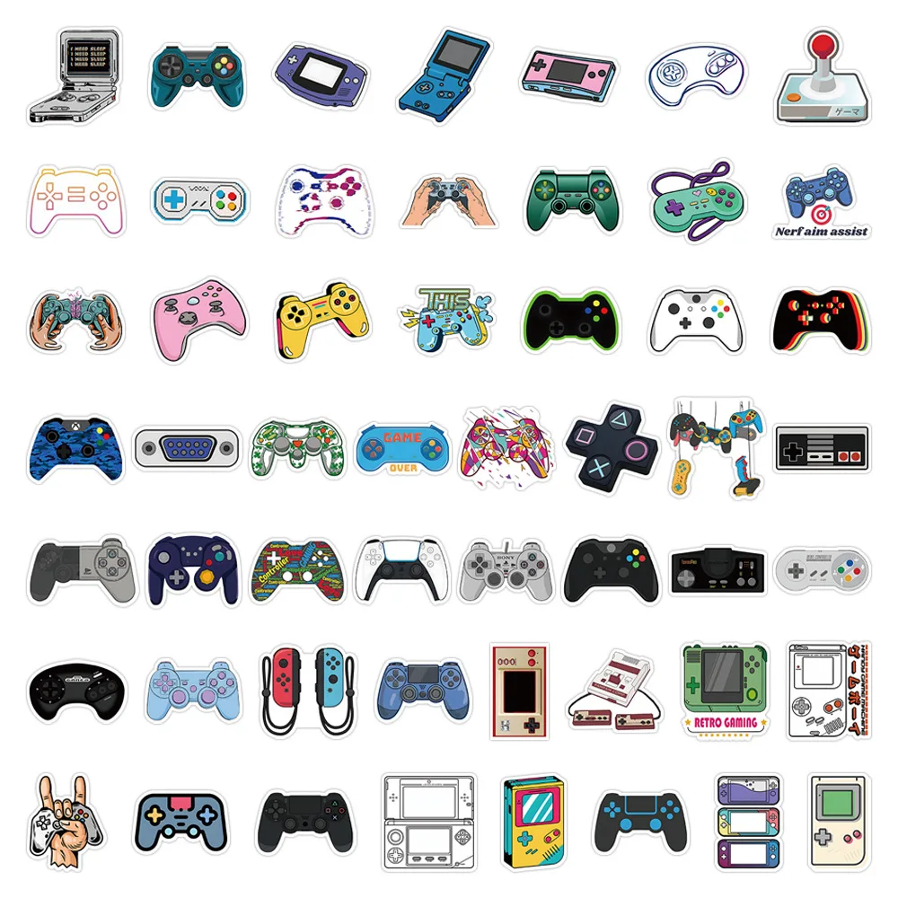 10/30/50pcs Gamepad การ์ตูน Graffiti สติกเกอร์คลาสสิกกันน้ําสมุดภาพแล็ปท็อปของเล่นเด็กรถจักรยานยนต์ ...