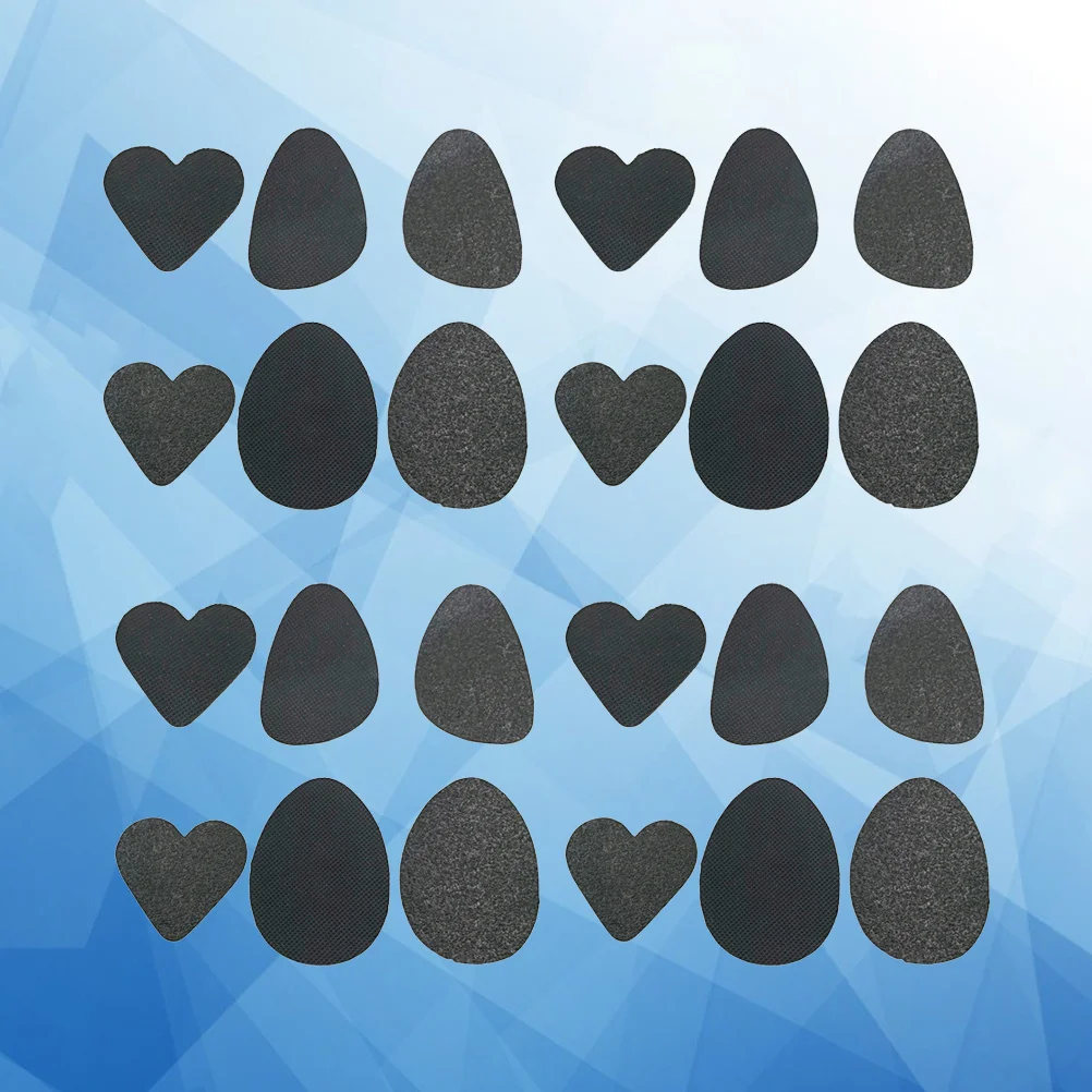 

12Pairs Rubber Anti-Slip Shoe Pads High Heel Shoes Silent Stickers Reduction Boots Shoes