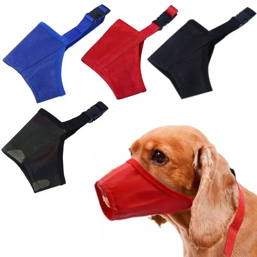 Pet Dog Adjustable Anti Bark Bite Mouth Muzzle Grooming Anti Stop Chewing Muzzle for Small Medium Dogs Accessories Pet Products