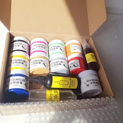 Free Ship Non-fading Screen Pint Pigment Water-based Ink Elastic Printing Glue for Canvas Bag Paper Cloth T-Shirt Washable