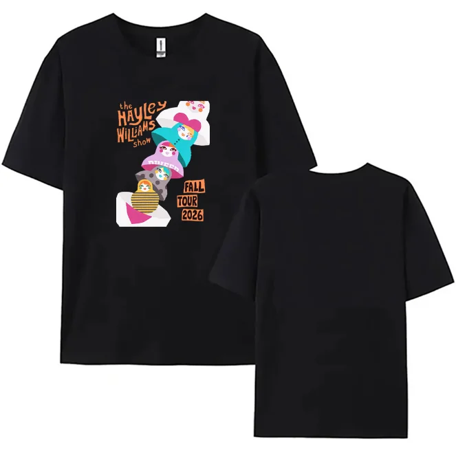 Hayley Williams The Show Fall Tour 2026 T Shirt Unisex Matryoshka Graphic Short Sleeve Tee Summer Casual Rock Band Fan Top Y2K