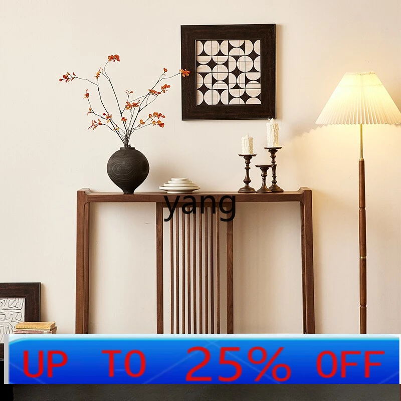 LMMModern New Chinese Style Entryway Side Table for Small and Large Apartments 2m All Natural Wood