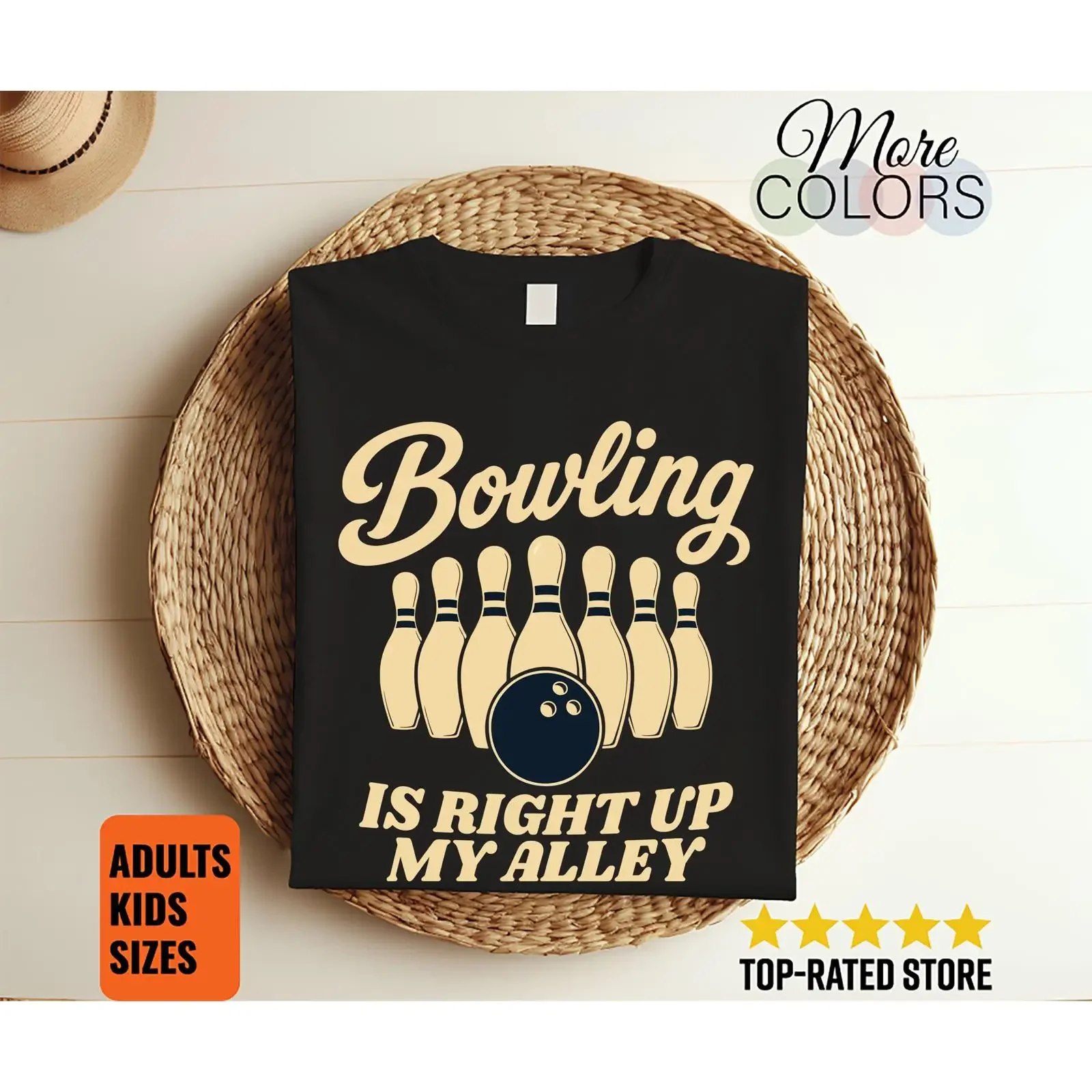 Bowling Is Right Up My Alley T Shirt Funny Bowler League Player Dad  vintage Washed graphic streetwear homme