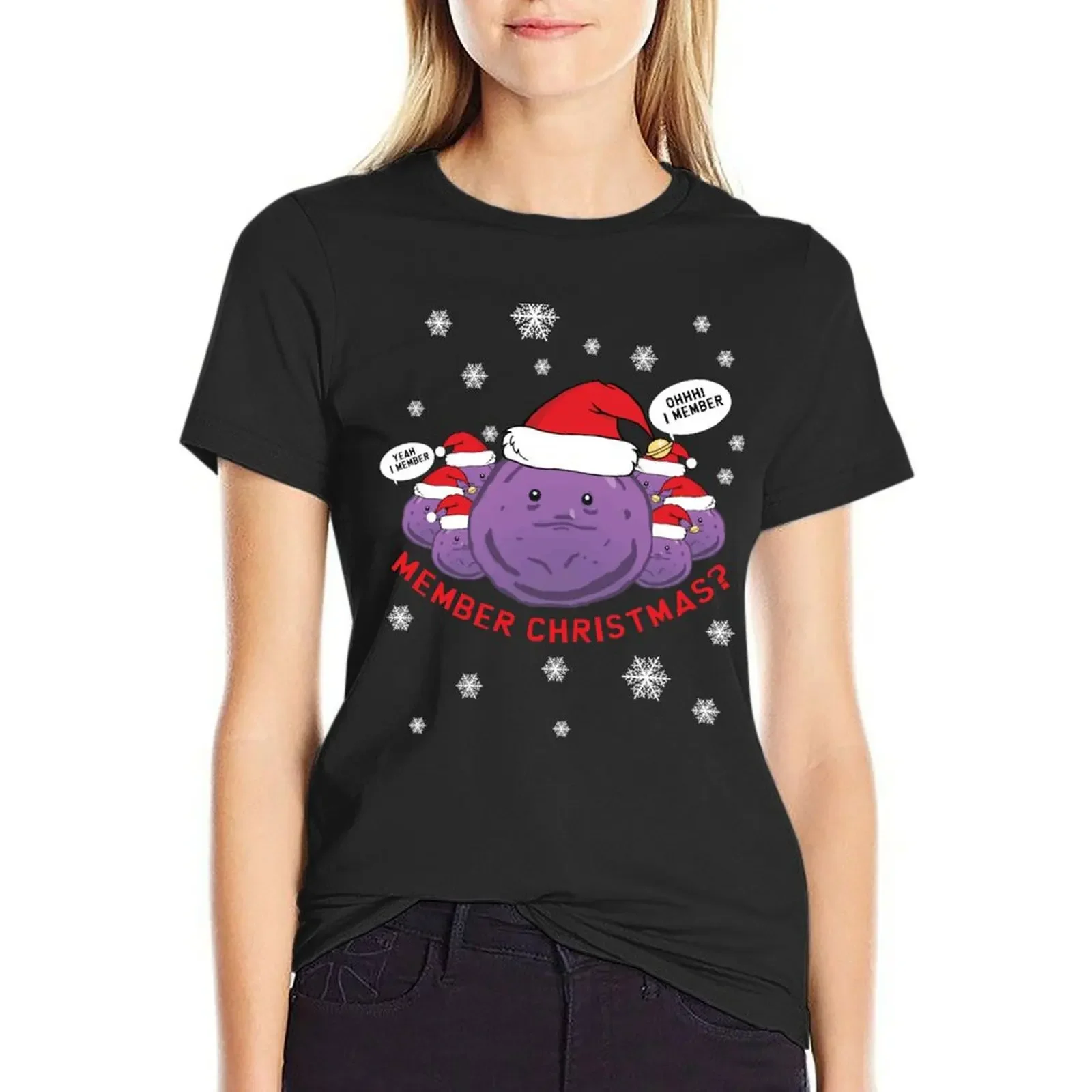 

Member Berries/ Member Christmas Shirt T-Shirt Aesthetic clothing anime Blouse summer top black t shirts for Women