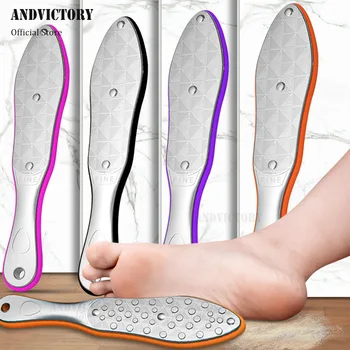 1 szt. Pedicure zgrzyt pilnik do stóp profesjonalna pielęgnacja stóp pilnik ze stali nierdzewnej do usuwania modzeli martwa skóra odciski popękana pięta
