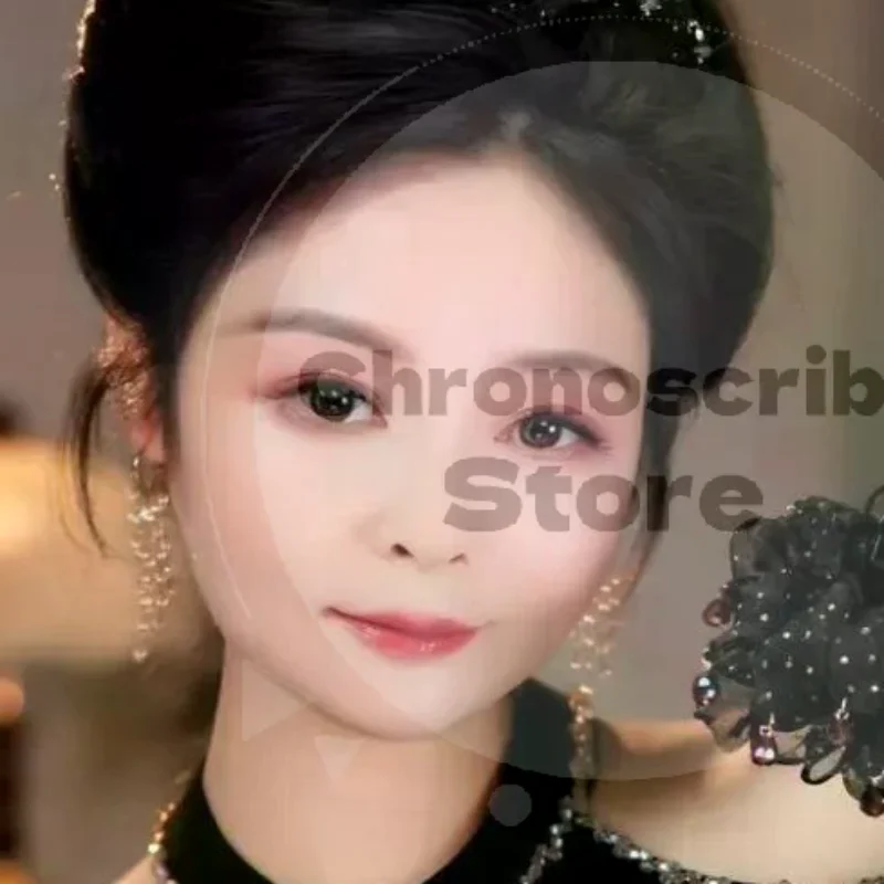 Shiny Tassel Black Mesh Hair Claw Rhinestone Decor Luxury Hair Clip Beautiful Hair Accessory for Mother Day Gift