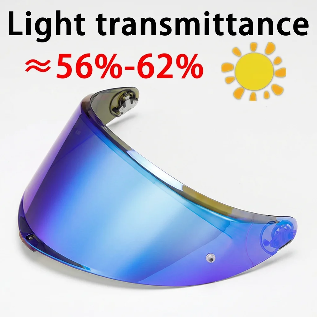 Universal Motorcycle Helmet Visor Lens Anti-UV Windshield Replacement for AGV K6/K6S, SHOEI, HJC, LS2 Arai MT Scorpion Full Face 2